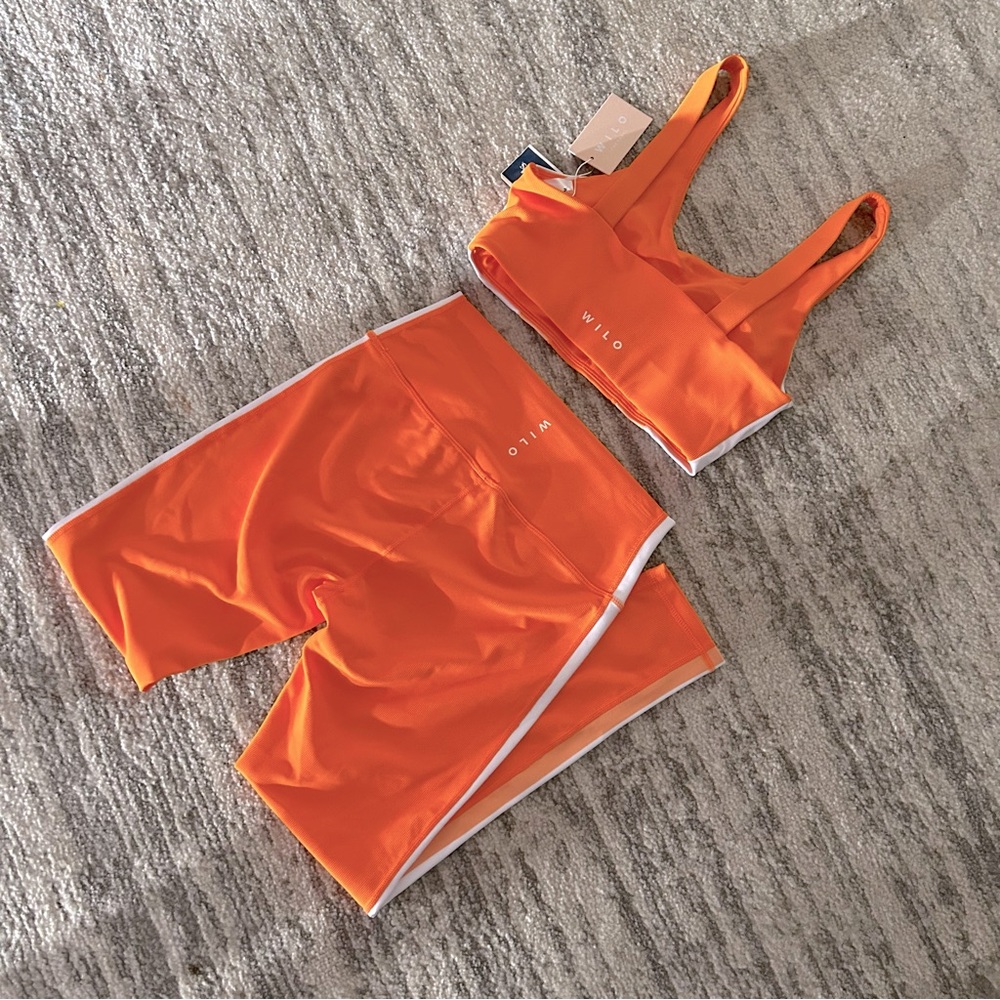 WILO the label orange active wear set! NEW WITH TAGS
